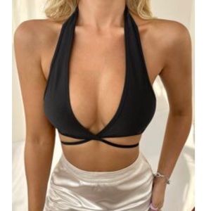 Wrap halter top NWOT